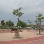 Área de descanso a la entrada de Sanchinarro