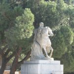 Estatuas en los jardines de Sabatini