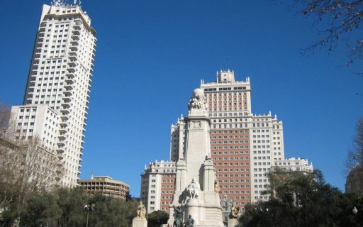 Monumento a Cervantes en Plaza de España