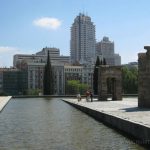 Torre de Madrid desde el templo de Debod