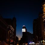 Gran Vía con Callao al fondo
