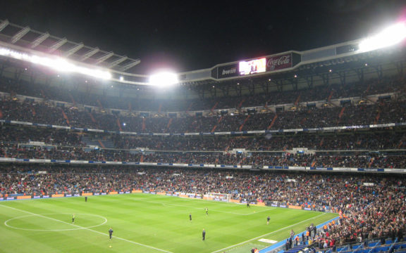 Interior del estadio Santiago Bernabéu