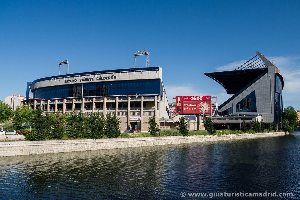 Estadio Vicente Calderón desde Madrid Río