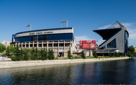 Estadio Vicente Calderón desde Madrid Río