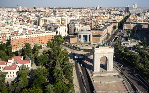 Vista del centro de Madrid desde el Faro de Moncloa