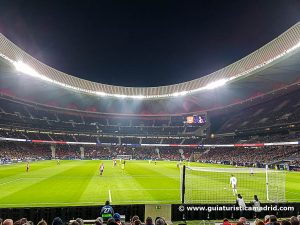 Viendo al Atlético de Madrid en el Wanda Metropolitano